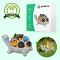 Tortue solaire LED colorée pour jardin