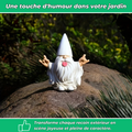Nain de jardin blanc en résine