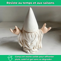 Nain de jardin blanc en résine