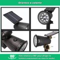 Spot solaire LED extérieur orientable et étanche (lot de 2)