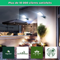Lampe Solaire murale à Détection – Éclairage Extérieur Écologique avec Capteur de Mouvement