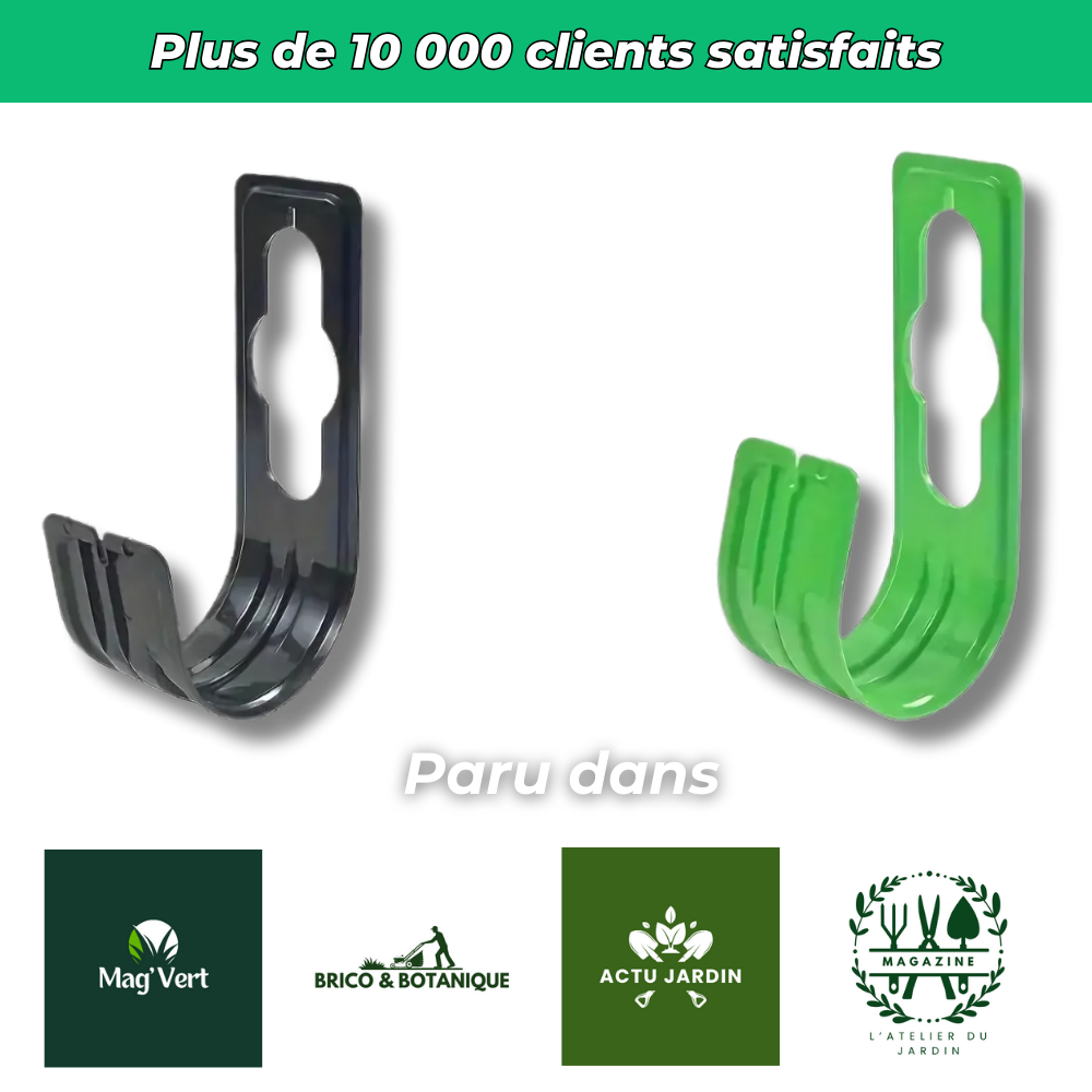 Porte-Tuyau Mural Extensible – Support Robuste pour Tuyau d’Arrosage