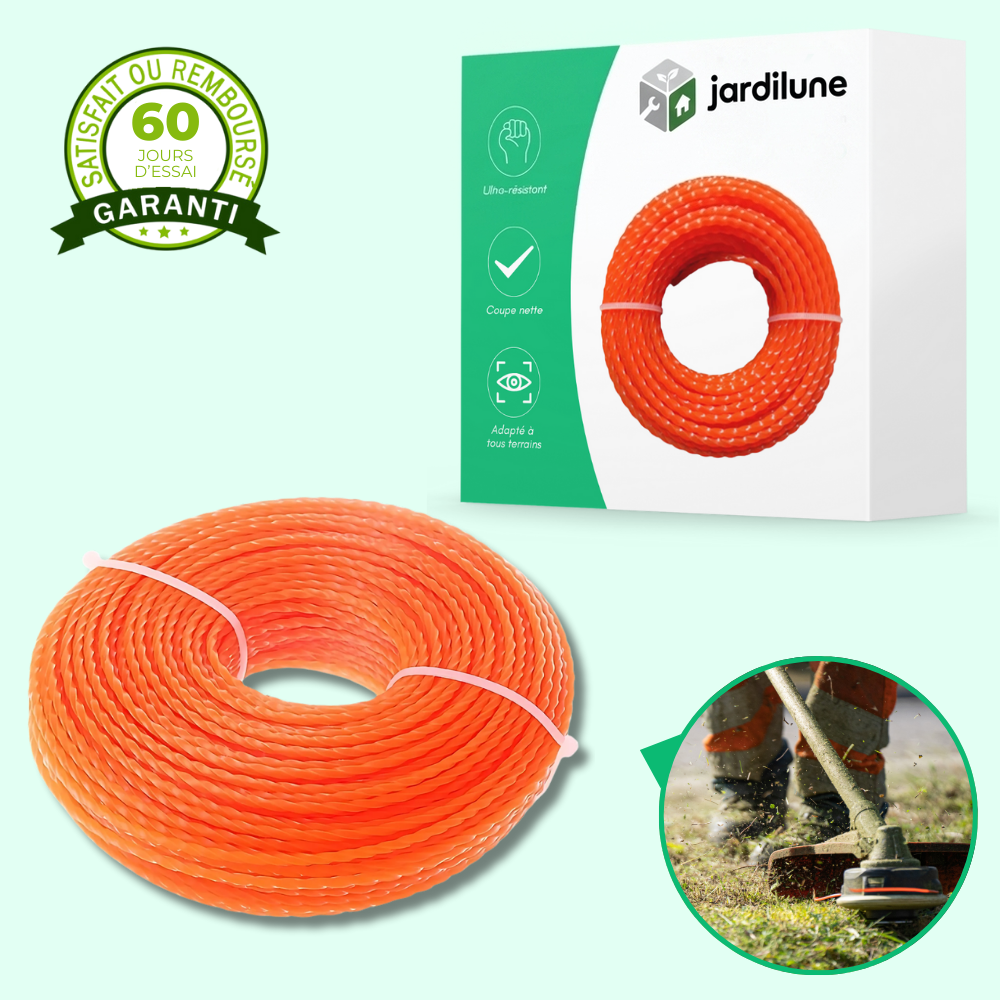 Fil de Débroussailleuse en Nylon Torsadé – Haute Durabilité pour Entretien de Jardin