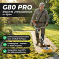 G80 PRO | Tête de débroussailleuse en Nylon | Finition Impeccable et Entretien Précis