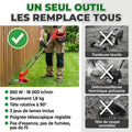 D80 PRO Débroussailleuse Sans Fil Haute Puissance – Coupe d'Herbe, Buissons et Branches Épaisses