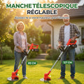 D80 PRO Débroussailleuse Sans Fil Haute Puissance – Coupe d'Herbe, Buissons et Branches Épaisses