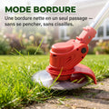 D80 PRO Débroussailleuse Sans Fil Haute Puissance – Coupe d'Herbe, Buissons et Branches Épaisses