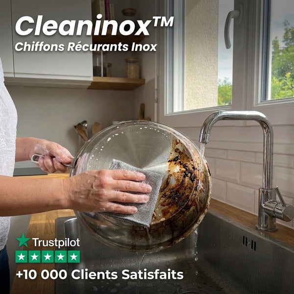 Cleaninox – Chiffons récurants en inox réutilisables