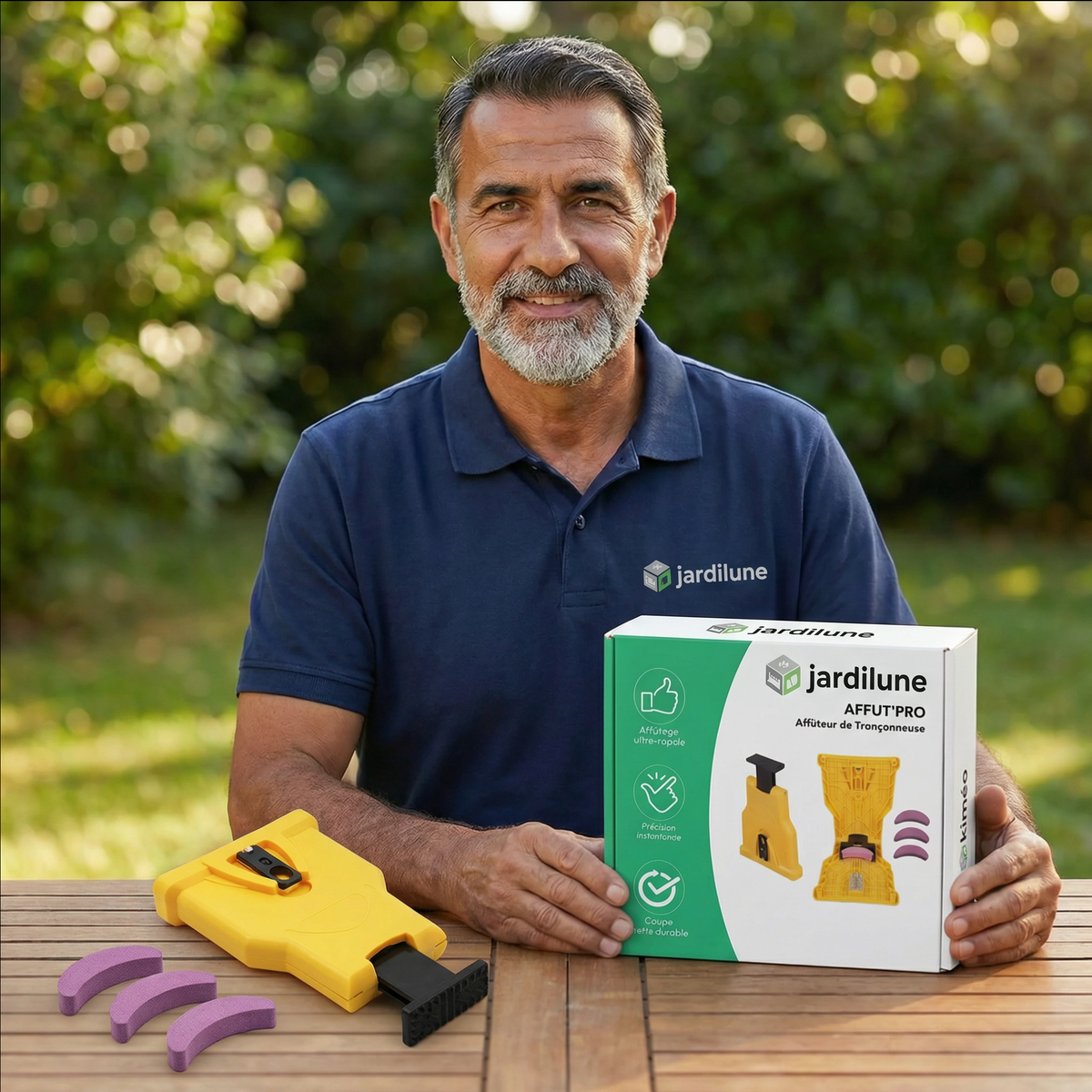 Affût’PRO Affûteur de Tronçonneuse Ultra-Rapide – Précision Instantanée pour Coupe Efficace