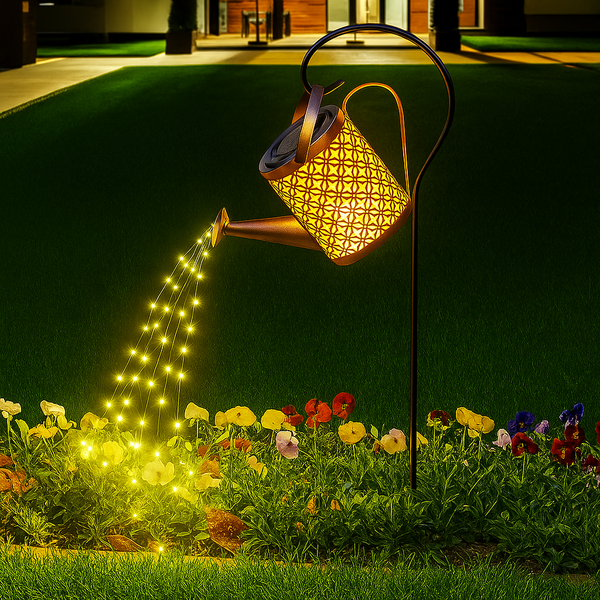 Arrosoir solaire lumineux pour jardin