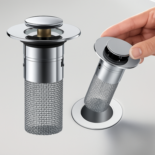 Bouchon de lavabo avec panier filtre