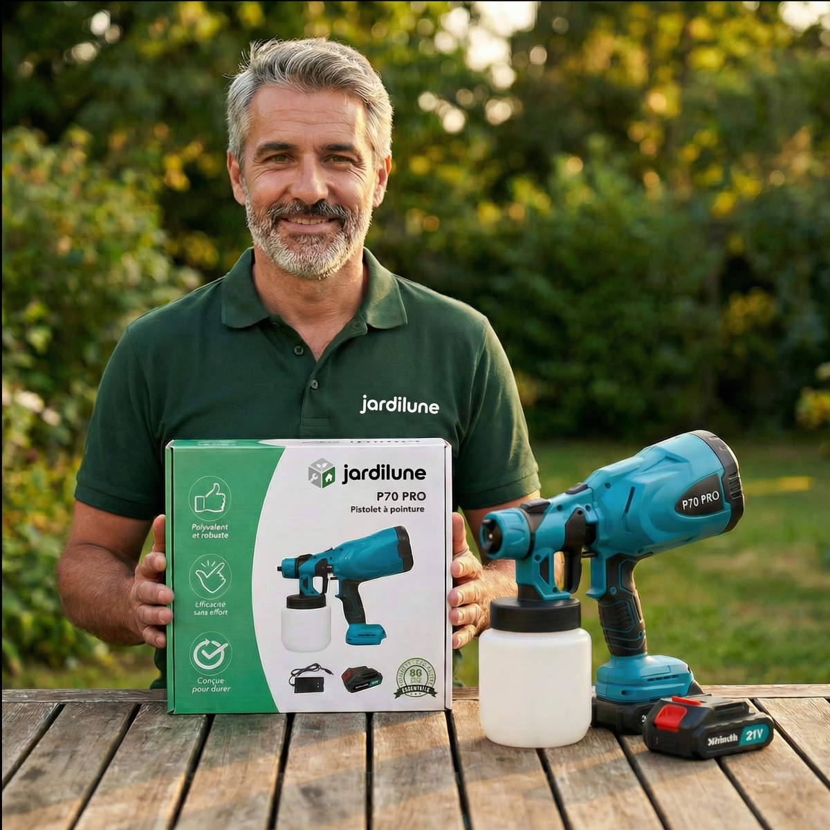 P70 PRO | Pistolet de Peinture Professionnel à Batterie | Élu produit de l'année